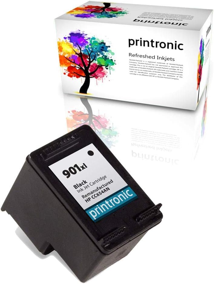 Printronic Remanufactured Ink Cartridge Replacement for HP 901 Black for Officejet 4500 J4525 J4535 J4540 J4550 J4580 J4585 J4640 J4660 J4680 (1 Black) - Image 2